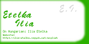 etelka ilia business card